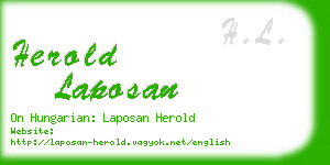 herold laposan business card